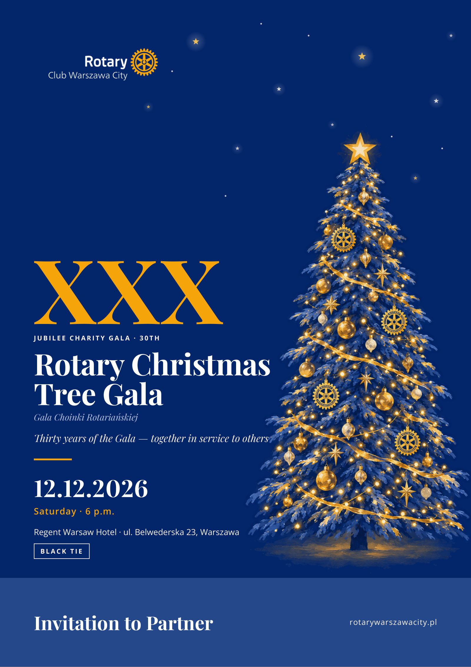 Partnership invitation – 30th Jubilee Rotary Christmas Tree Gala – page 1 of 12