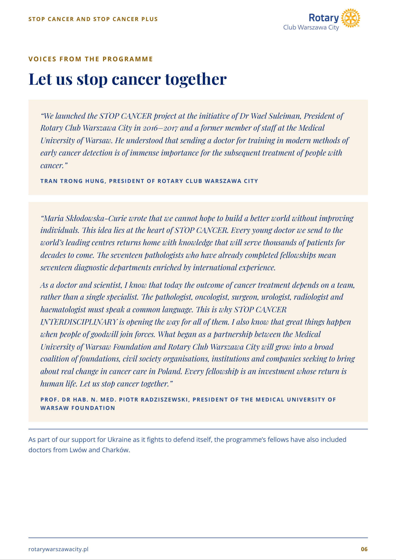 Partnership invitation – 30th Jubilee Rotary Christmas Tree Gala – page 6 of 12