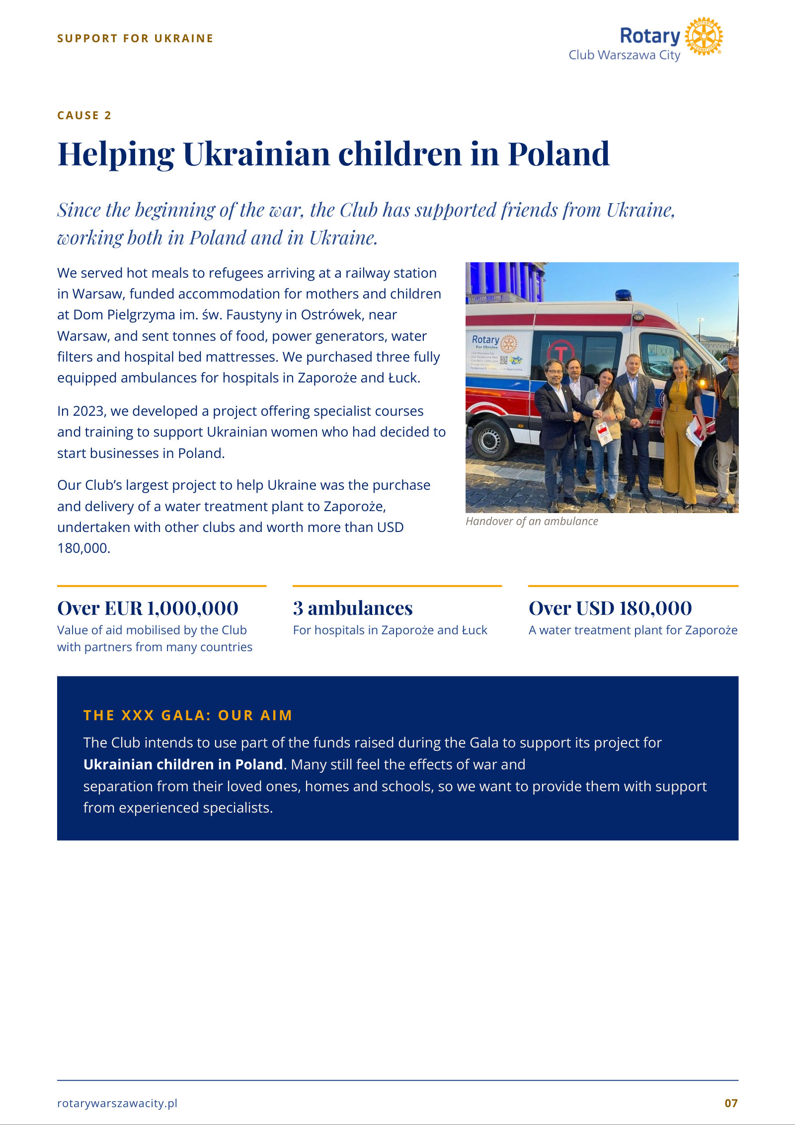 Partnership invitation – 30th Jubilee Rotary Christmas Tree Gala – page 7 of 12