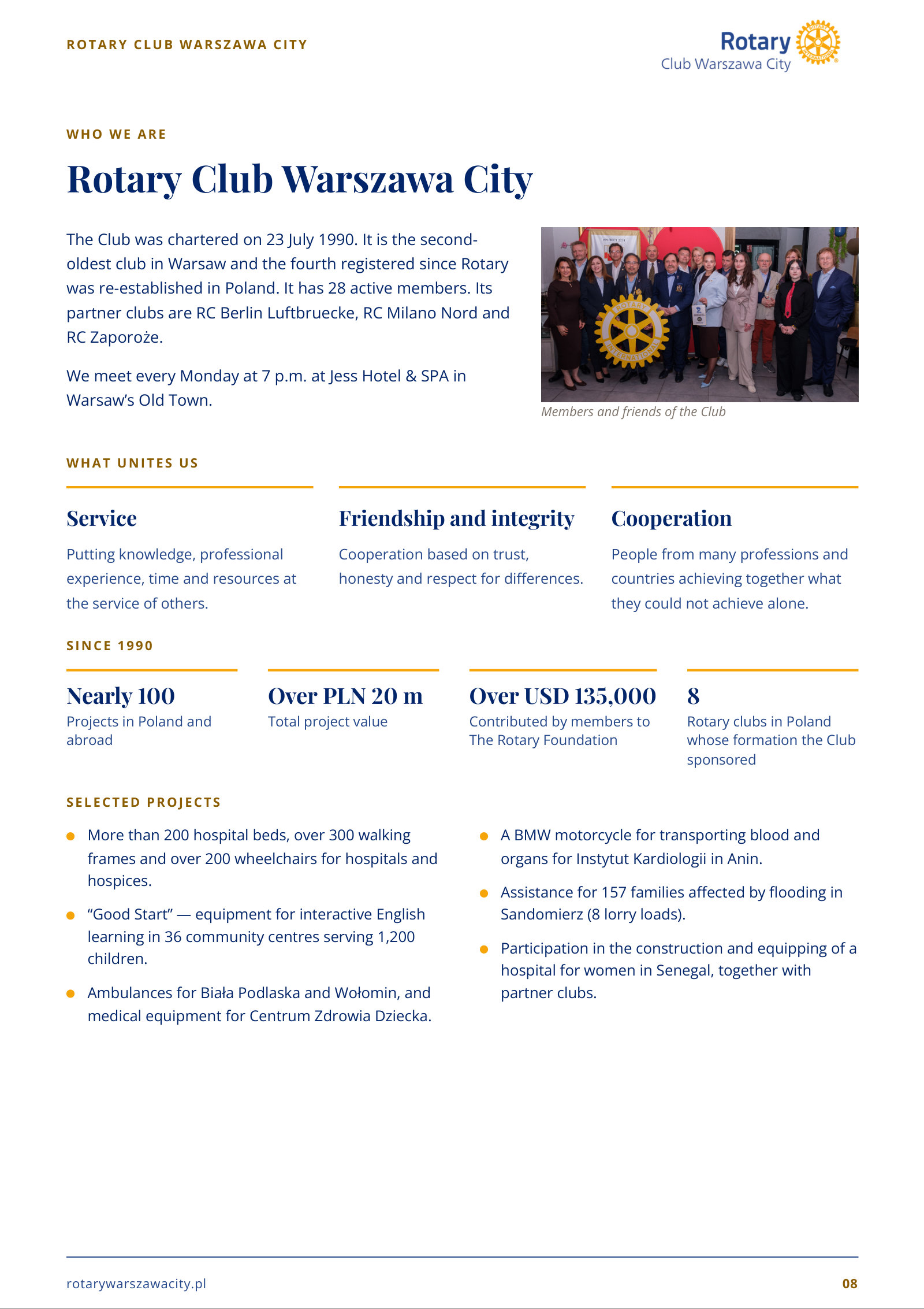 Partnership invitation – 30th Jubilee Rotary Christmas Tree Gala – page 8 of 12